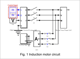 Fig. 1 Induction motor circuit