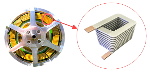 Ultra-light motor using aluminum coil