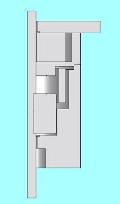 Fig.1 Cross section of simplified model