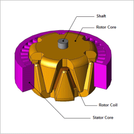 Simulation of a Claw-Pole Type Alternator Using a Control Simulator and JMAG-RT