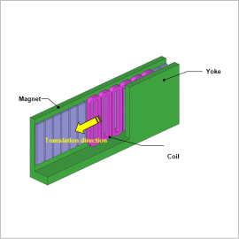 Thrust Force Analysis of a Coreless Linear Motor