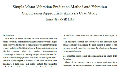 Examination of Motor Thermal Evaluation by Combining FEA and Thermal Equivalent Circuit