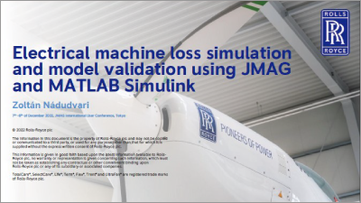 Electrical Machine Loss Simulation and Model Validation Using JMAG and MATLAB Simulink
