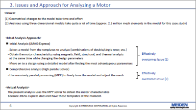 The Faster Analysis of the Axial Gap Motor using JMAG