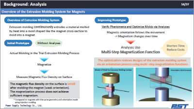 Optimized Design of Extrusion Molding System using Multi-Step Magnetization Function
