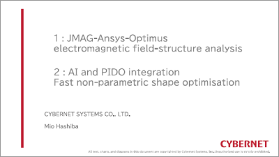 JMAG-Ansys-Optimus Electromagnetic Field-Structure Analysis