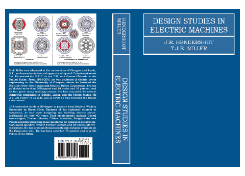 The Blue Book:“Design Studies in Electric Machines”