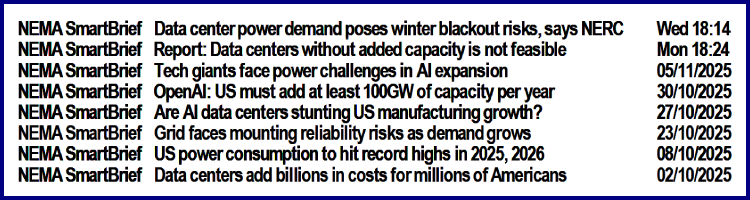 Fig. 2 NEMA announces the effect of data centres on the demand for electrical power