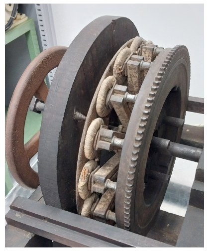 Fig. 1 Axial-flux machine in the WEG museum, Jaragua do Sul, Santa Catarina, Brazil