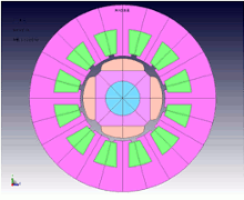 Fig. 2 SPM motor geometry