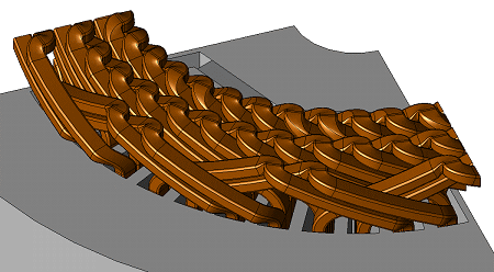 Fig. a Complex coil geometry and motor