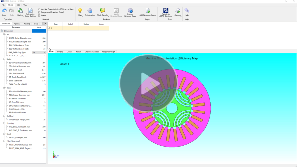 Multi-Disciplinary Evaluation of Synchronous Reluctance Motor with JMAG-Express