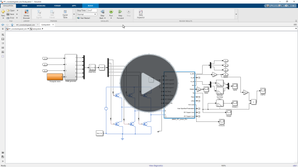 High-accuracy control simulation of motors using Simscape