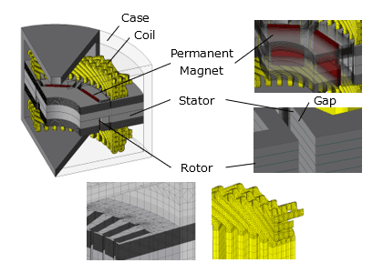 Fig.1 Detailed modeling based on actual machine