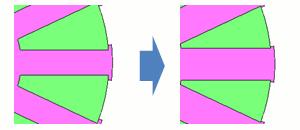 Fig. 8 Changing Teeth Width