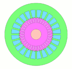 Fig. 4 Intial design proposal created in JMAG-Express