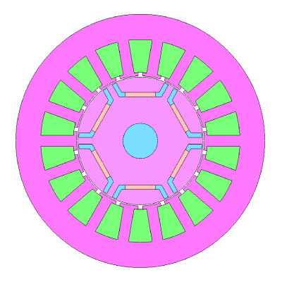 Geometry display on JMAG-Express 