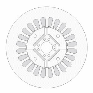 IPM motor model (Harumi No. 1)