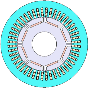 Fig. 1 Cross-section of the motor