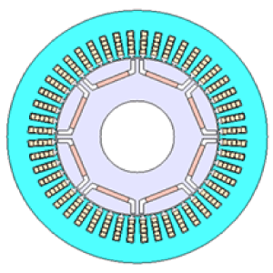 Fig. 1 Cross-section of the motor