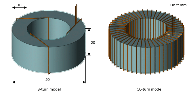 Fig. 3.1 Model geometries