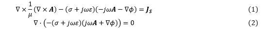 Equations (1) and (2)