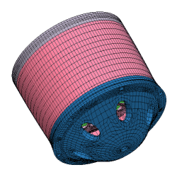 3rd mode shape of assembly