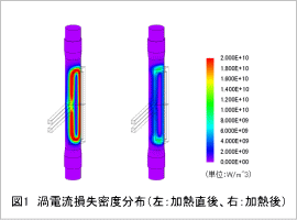 図1 渦電流損失密度分布