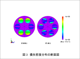 図3 損失密度分布の断面図