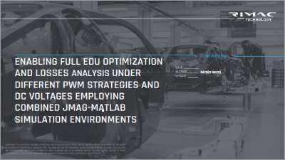 Enabling Full EDU Optimization and Losses Analysis Under Different PWM Strategies and DC Voltages Employing Combined JMAG-MATLAB Simulation Environments