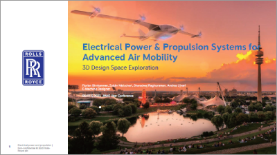 Electrical Power & Propulsion Systems for Advanced Air Mobility3D Design Space Exploration