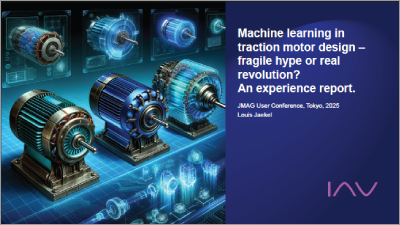 Machine learning in traction motor design – fragile hype or real revolution? An experience report.